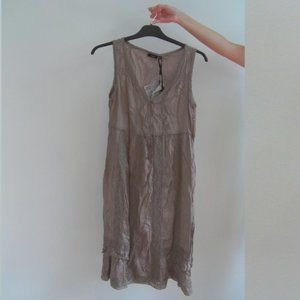 Brown and Cream Dress